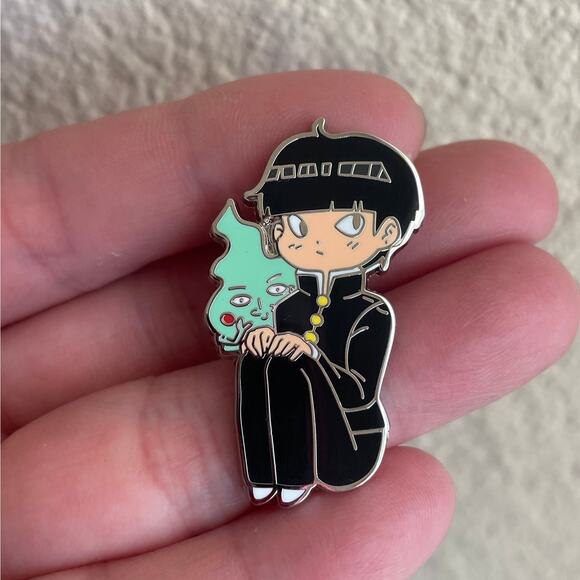 Mob Psycho 100 Shigeo Kageyama Enamel Pins 50 - Picture 2 of 2